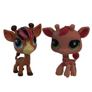 Littlest Pet Shop LPS 303 Twizzle Tallwater Giraffe 943 Green Star Eyes Giraffe